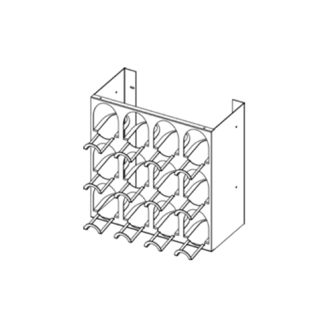 Portabottiglie in ferro mod. WIN-O - Design Alpino